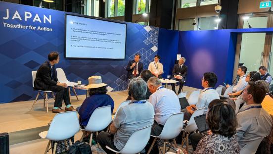 Panellists at a UNU-IAS event at COP28